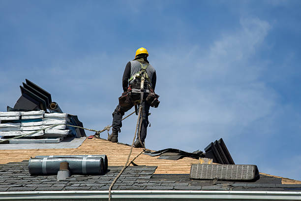 Professional Roof Replacement technician working in Hoosick, NY